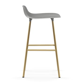 Banco elevado Form com pernas em bronze 75 cm - Cinza - Normann Copenhagen