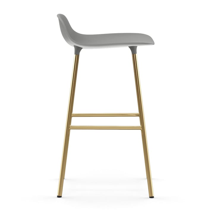 Banco elevado Form com pernas em bronze 75 cm, Cinza Normann Copenhagen