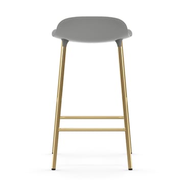 Banco elevado Form com pernas em bronze 75 cm - Cinza - Normann Copenhagen