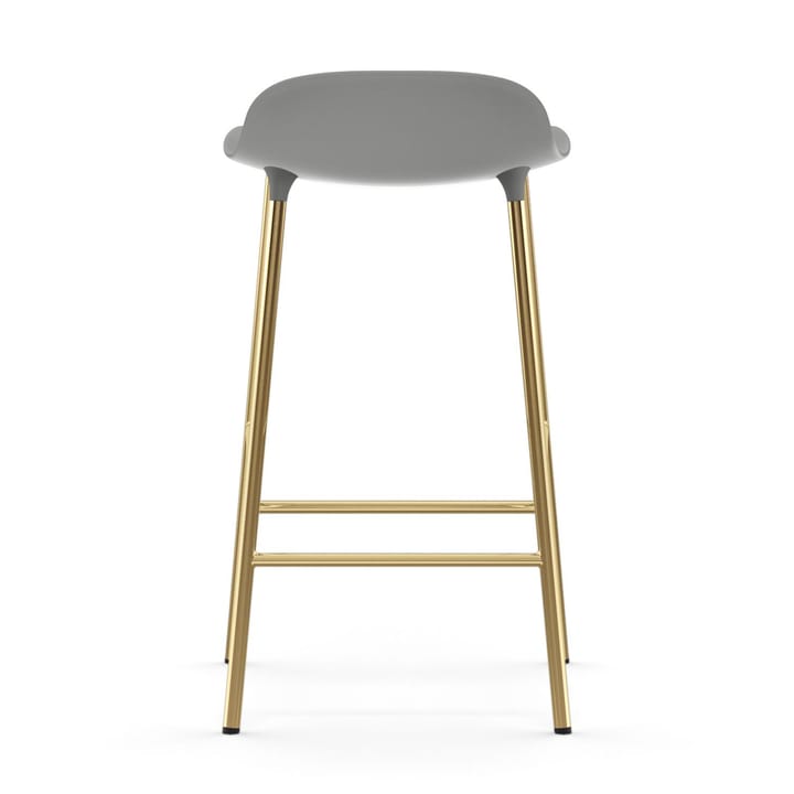 Banco elevado Form com pernas em bronze 75 cm, Cinza Normann Copenhagen