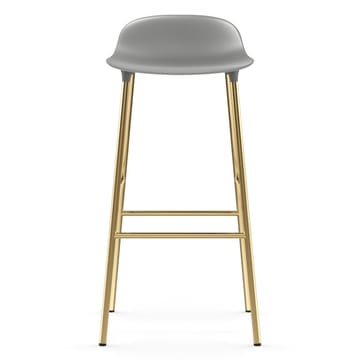 Banco elevado Form com pernas em bronze 75 cm - Cinza - Normann Copenhagen