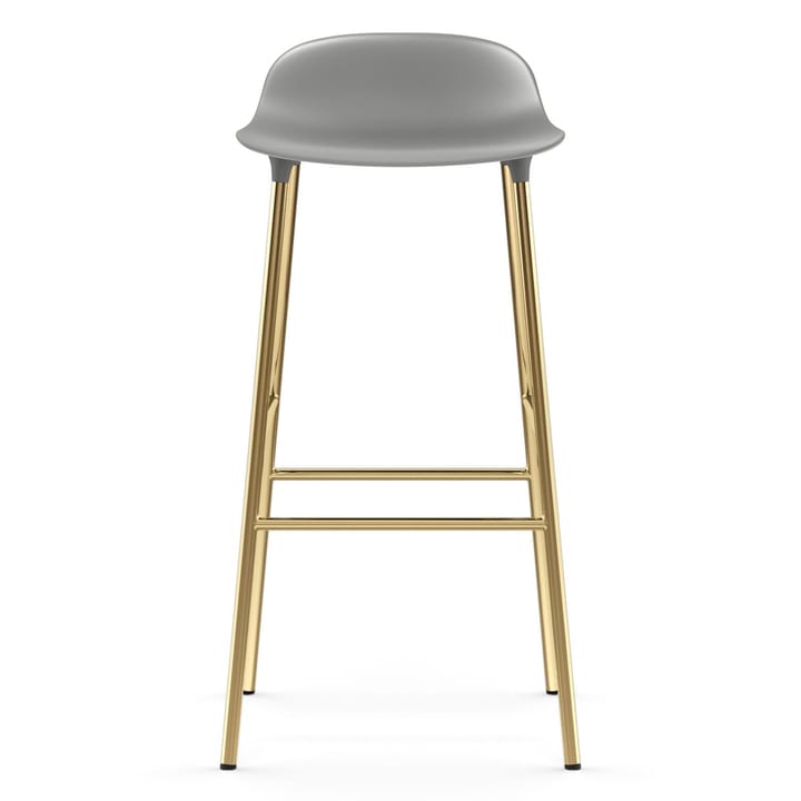 Banco elevado Form com pernas em bronze 75 cm, Cinza Normann Copenhagen