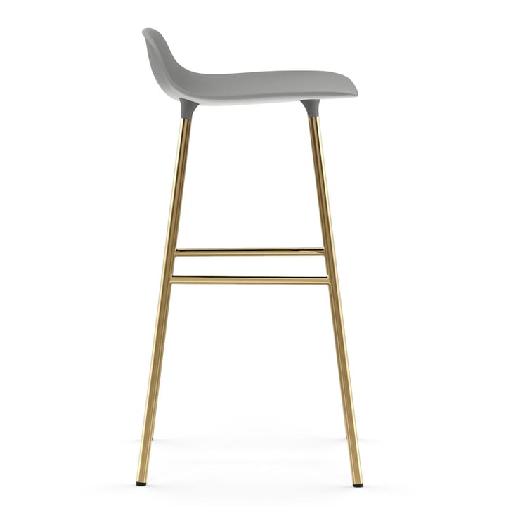 Banco elevado Form com pernas em bronze 75 cm, Cinza Normann Copenhagen