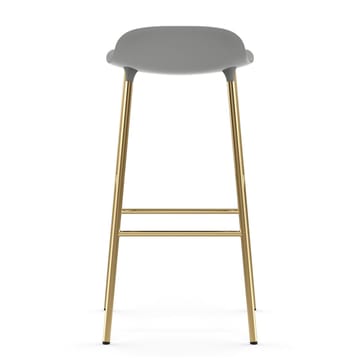 Banco elevado Form com pernas em bronze 75 cm - Cinza - Normann Copenhagen