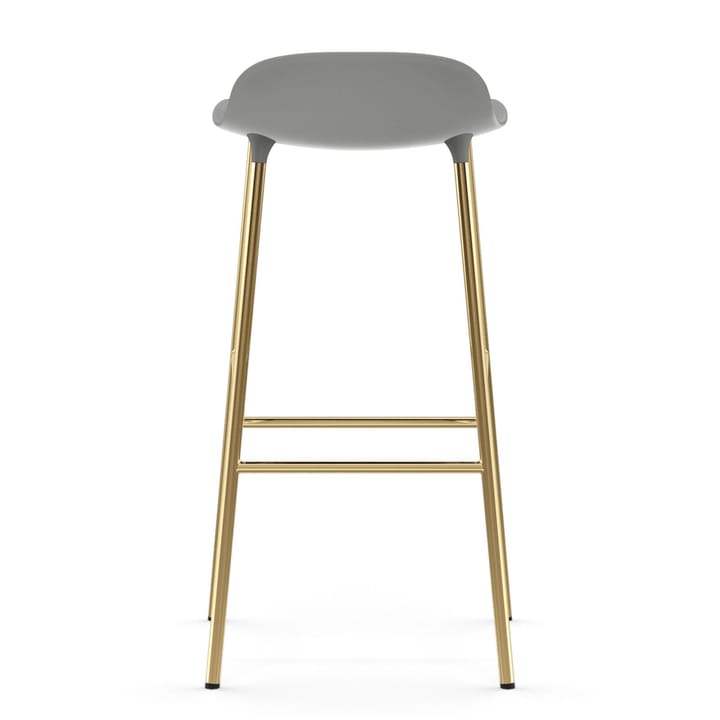 Banco elevado Form com pernas em bronze 75 cm, Cinza Normann Copenhagen