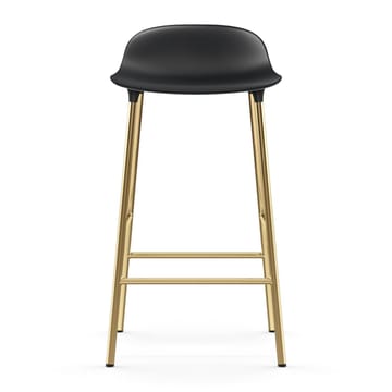 Banco elevado Form com pernas em bronze 75 cm - Preto - Normann Copenhagen