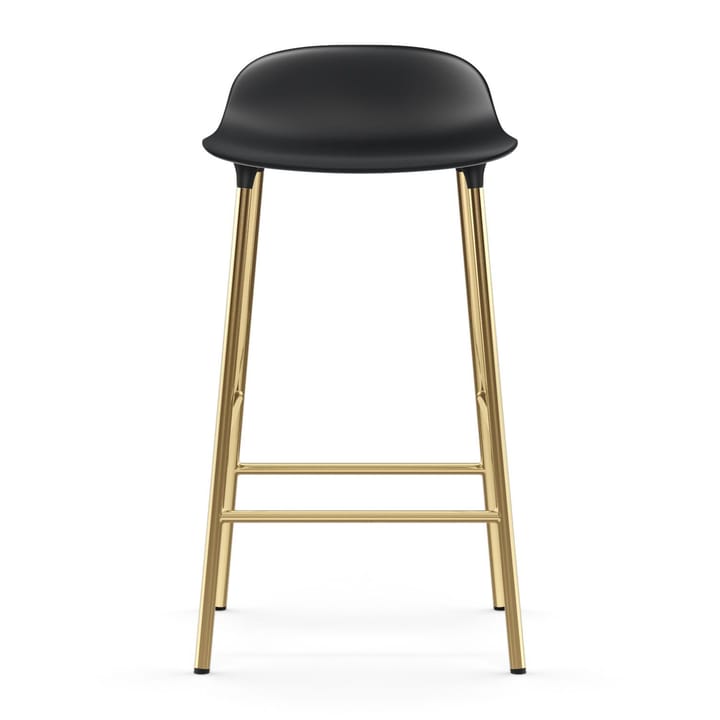 Banco elevado Form com pernas em bronze 75 cm, Preto Normann Copenhagen