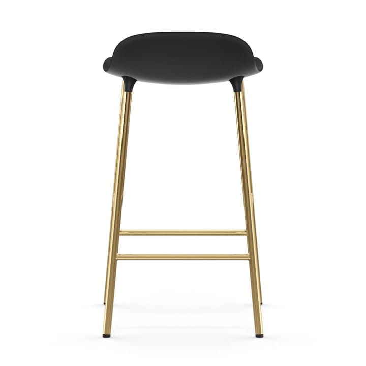 Banco elevado Form com pernas em bronze 75 cm, Preto Normann Copenhagen