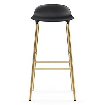 Banco elevado Form com pernas em bronze 75 cm - Preto - Normann Copenhagen