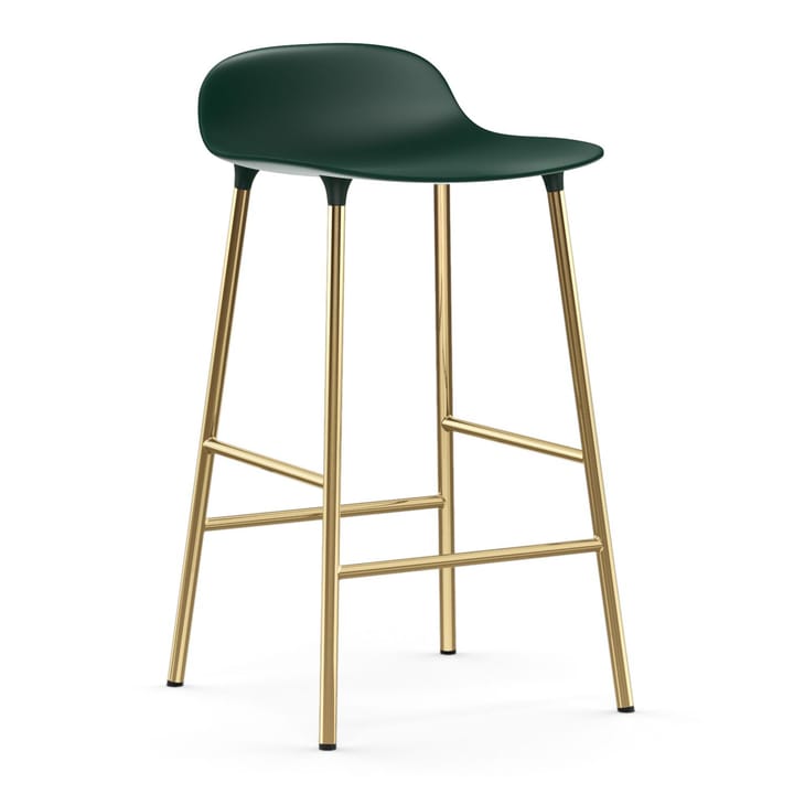 Banco elevado Form com pernas em bronze 75 cm - Verde - Normann Copenhagen