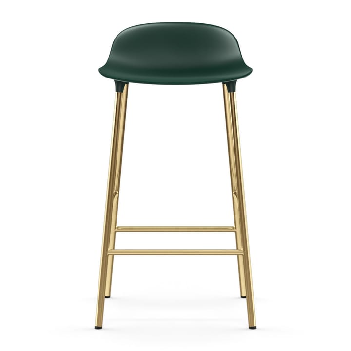 Banco elevado Form com pernas em bronze 75 cm, Verde Normann Copenhagen