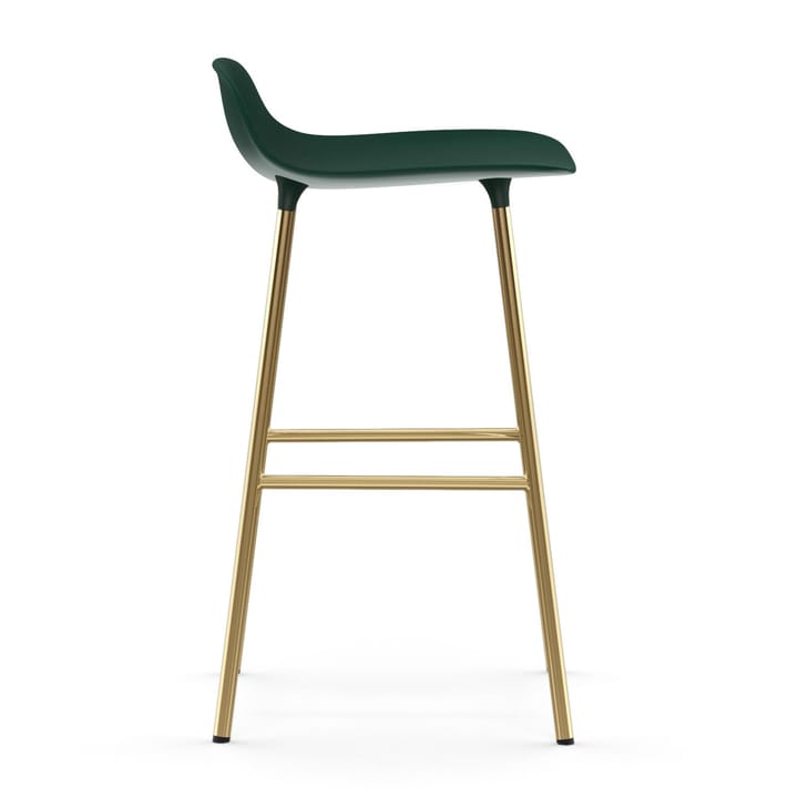 Banco elevado Form com pernas em bronze 75 cm, Verde Normann Copenhagen