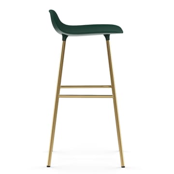 Banco elevado Form com pernas em bronze 75 cm - Verde - Normann Copenhagen