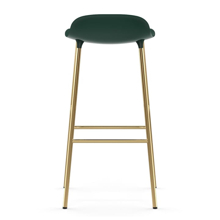 Banco elevado Form com pernas em bronze 75 cm, Verde Normann Copenhagen