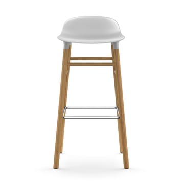 Banco elevado Form com pernas em carvalho 75 cm - Branco - Normann Copenhagen