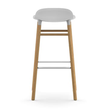 Banco elevado Form com pernas em carvalho 75 cm - Branco - Normann Copenhagen