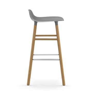 Banco elevado Form com pernas em carvalho 75 cm - Cinza - Normann Copenhagen