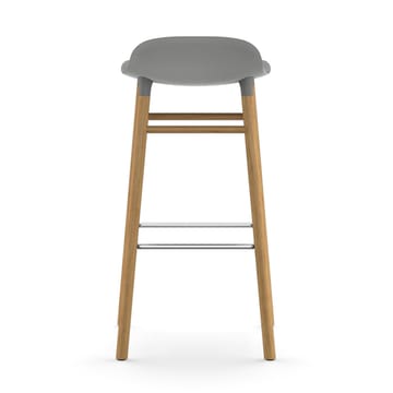 Banco elevado Form com pernas em carvalho 75 cm - Cinza - Normann Copenhagen