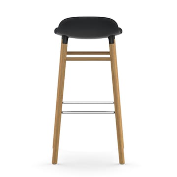 Banco elevado Form com pernas em carvalho 75 cm - Preto - Normann Copenhagen