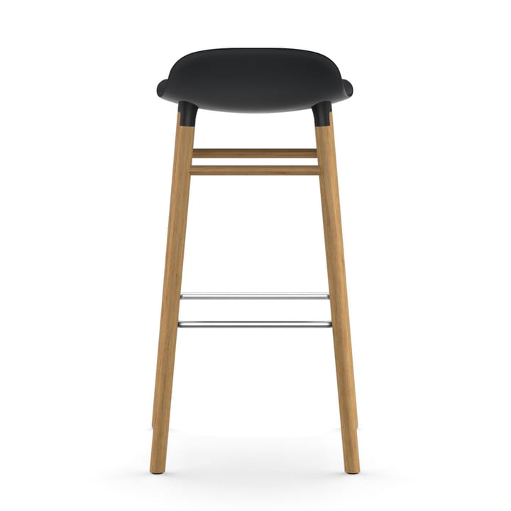 Banco elevado Form com pernas em carvalho 75 cm, Preto Normann Copenhagen