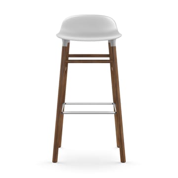 Banco elevado Form com pernas em nogueira 75 cm - Branco - Normann Copenhagen