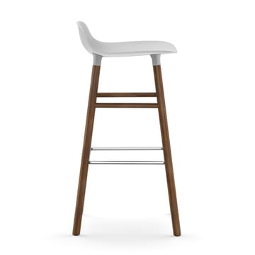 Banco elevado Form com pernas em nogueira 75 cm - Branco - Normann Copenhagen