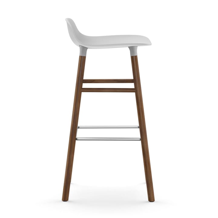 Banco elevado Form com pernas em nogueira 75 cm, Branco Normann Copenhagen