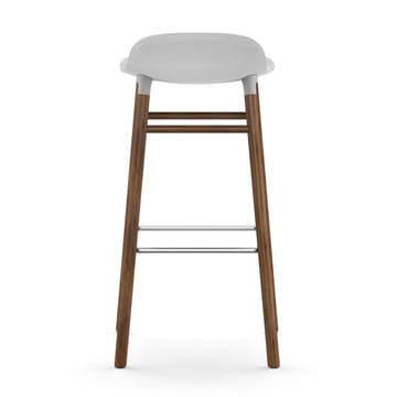 Banco elevado Form com pernas em nogueira 75 cm - Branco - Normann Copenhagen