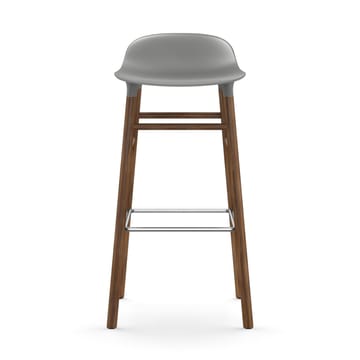 Banco elevado Form com pernas em nogueira 75 cm - cinza - Normann Copenhagen