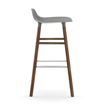 Banco elevado Form com pernas em nogueira 75 cm - cinza - Normann Copenhagen