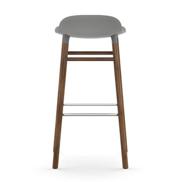 Banco elevado Form com pernas em nogueira 75 cm - cinza - Normann Copenhagen