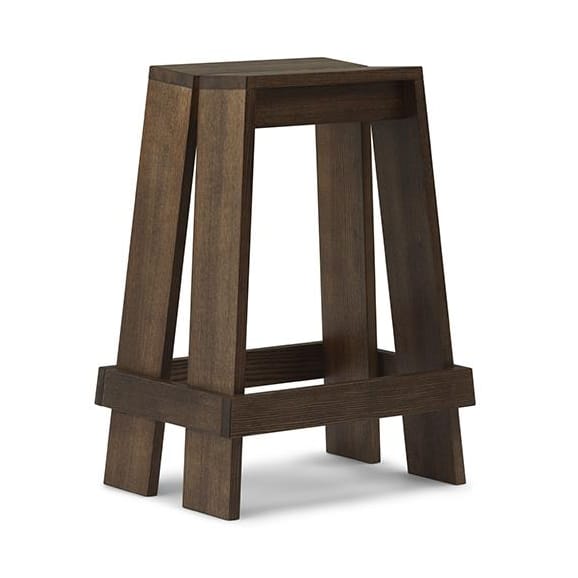 Banqueta de bar Let 65 cm - Brown Stained Ash - Normann Copenhagen