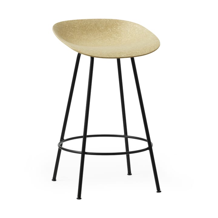 Banqueta Mat Barstool 65 cm - Hemp-black steel - Normann Copenhagen