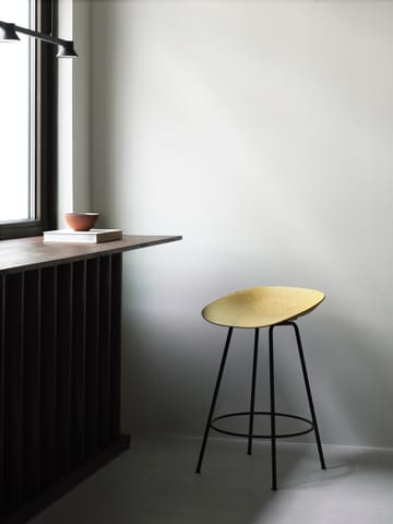 Banqueta Mat Barstool 65 cm - Hemp-black steel - Normann Copenhagen