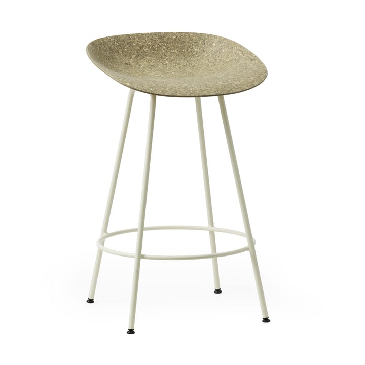 Banqueta Mat Barstool 65 cm - Seaweed-cream steel - Normann Copenhagen