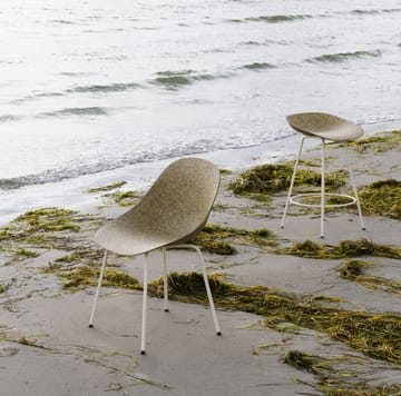 Banqueta Mat Barstool 65 cm - Seaweed-cream steel - Normann Copenhagen