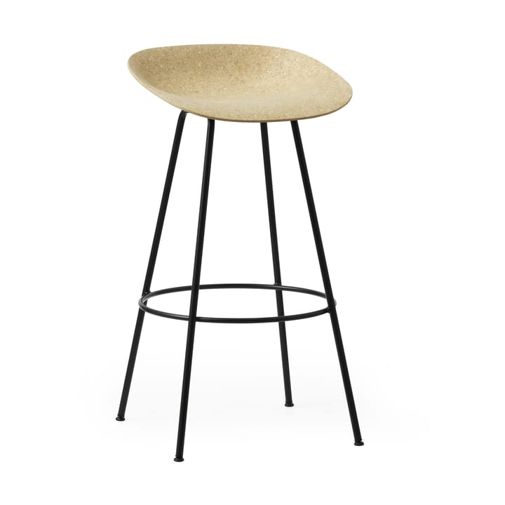 Banqueta Mat Barstool 75 cm - Hemp-black steel - Normann Copenhagen