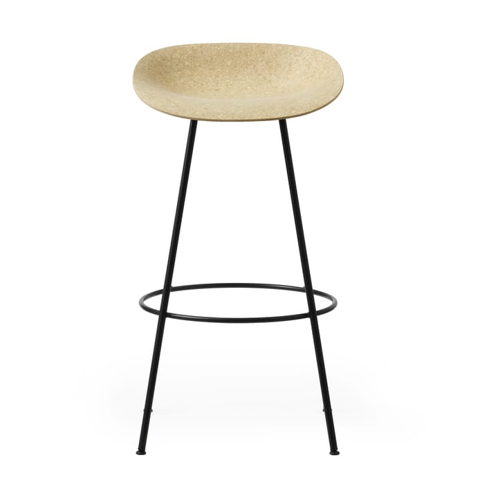 Banqueta Mat Barstool 75 cm - Hemp-black steel - Normann Copenhagen