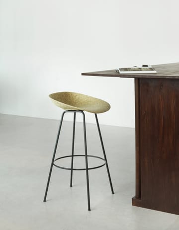 Banqueta Mat Barstool 75 cm - Seaweed-black steel - Normann Copenhagen