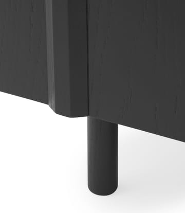 <b>Aparador Rib 45x159 cm</b> - Preto soft - Normann Copenhagen