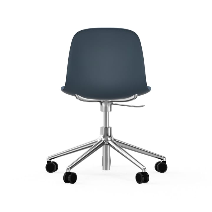 Cadeira de escritório Form chair swivel 5W, azul, alumínio, rodas  Normann Copenhagen