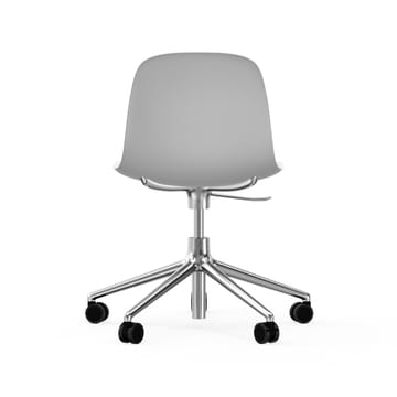 Cadeira de escritório Form chair swivel 5W - branco, alumínio, rodas - Normann Copenhagen