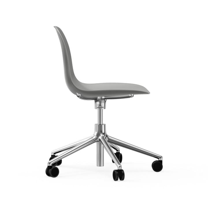 Cadeira de escritório Form chair swivel 5W, cinzento, alumínio, rodas  Normann Copenhagen