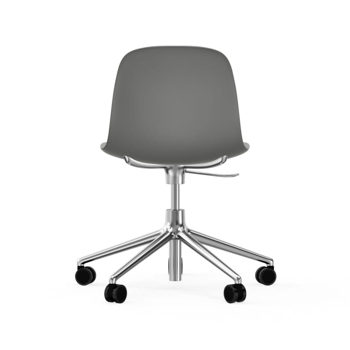 Cadeira de escritório Form chair swivel 5W, cinzento, alumínio, rodas  Normann Copenhagen