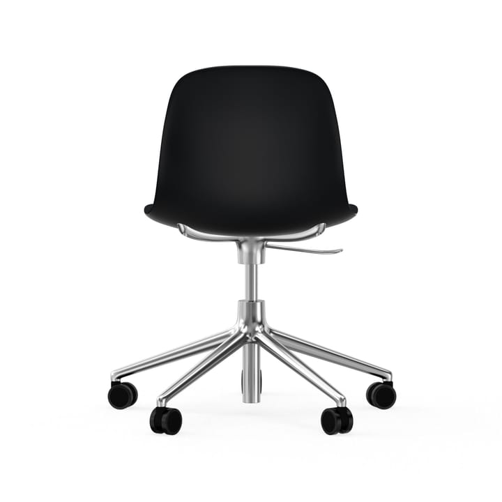 Cadeira de escritório Form chair swivel 5W, preto, alumínio preto, rodas Normann Copenhagen