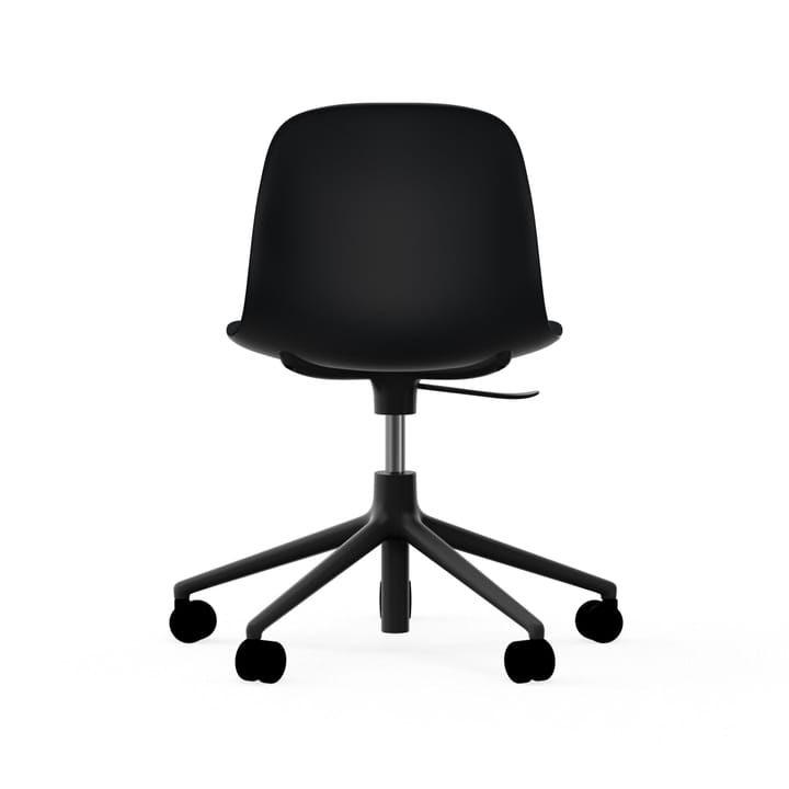 Cadeira de escritório Form chair swivel 5W, preto, alumínio preto, rodas Normann Copenhagen