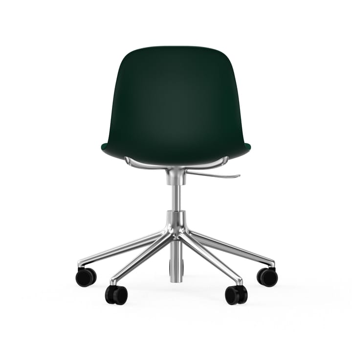 Cadeira de escritório Form chair swivel 5W, verde, alumínio, rodas  Normann Copenhagen