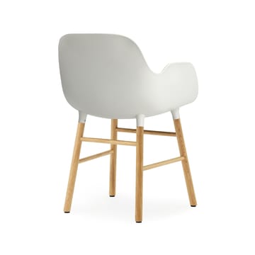 Cadeira Form - branco, pernas carvalho - Normann Copenhagen