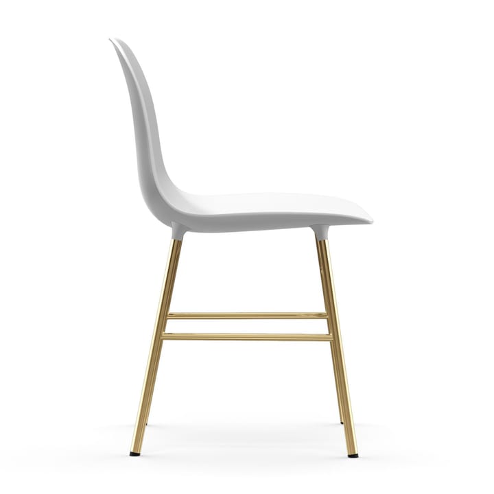 Cadeira Form pernas de Latão , Branco Normann Copenhagen