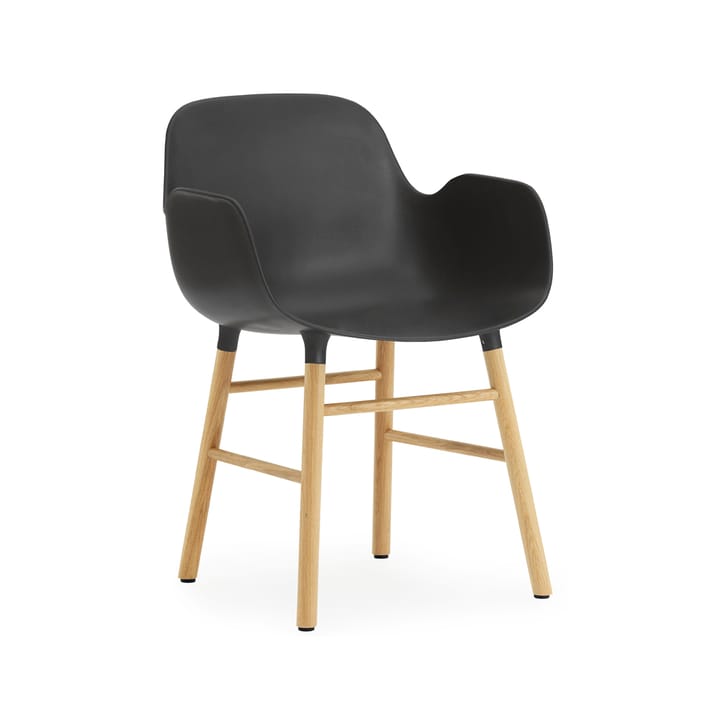 Cadeira Form - preto, pernas carvalho - Normann Copenhagen